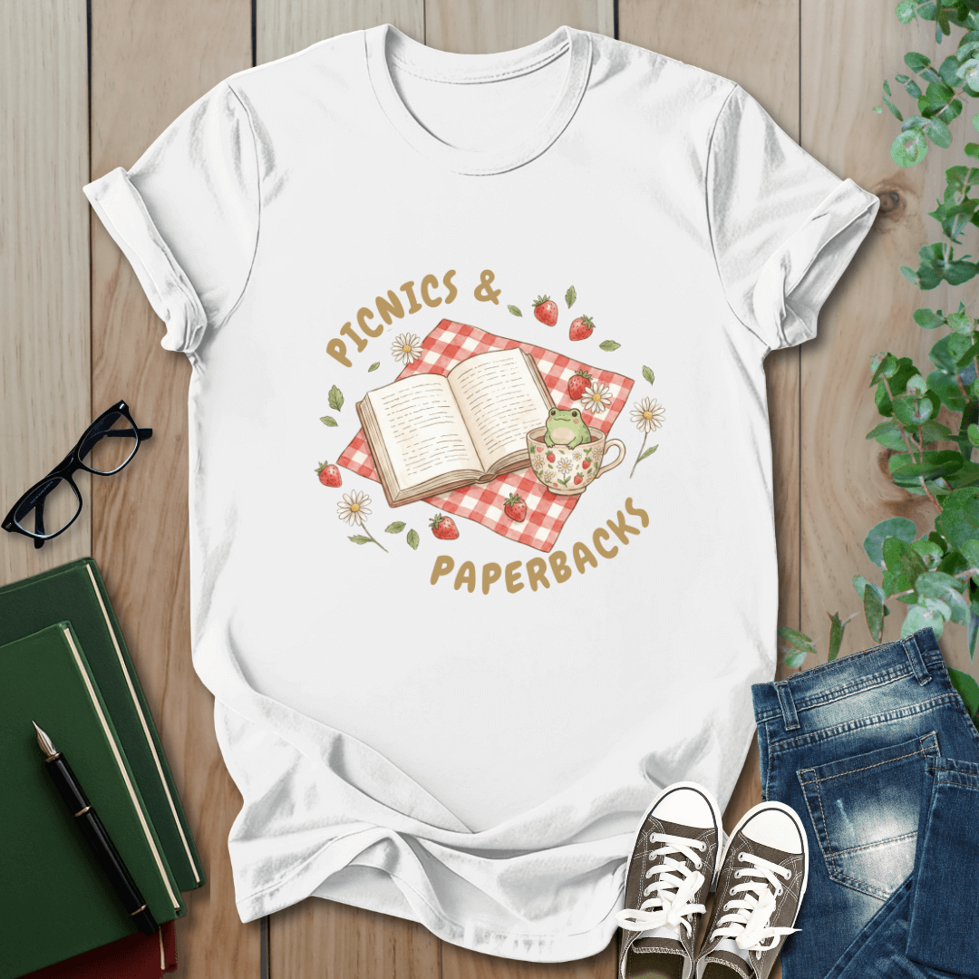 Picnics & Paperbacks- T-Shirt
