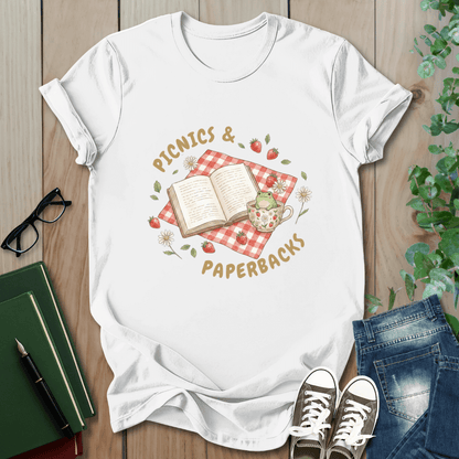 Picnics & Paperbacks- T-Shirt