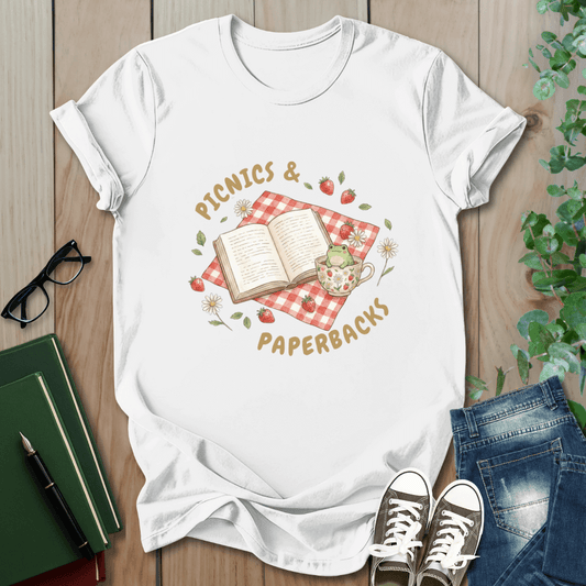 Picnics & Paperbacks- T-Shirt