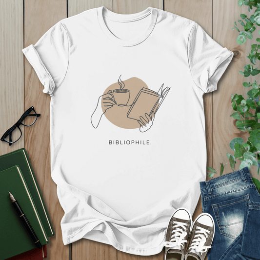 Coffee & Books Bibliophile - T-Shirt