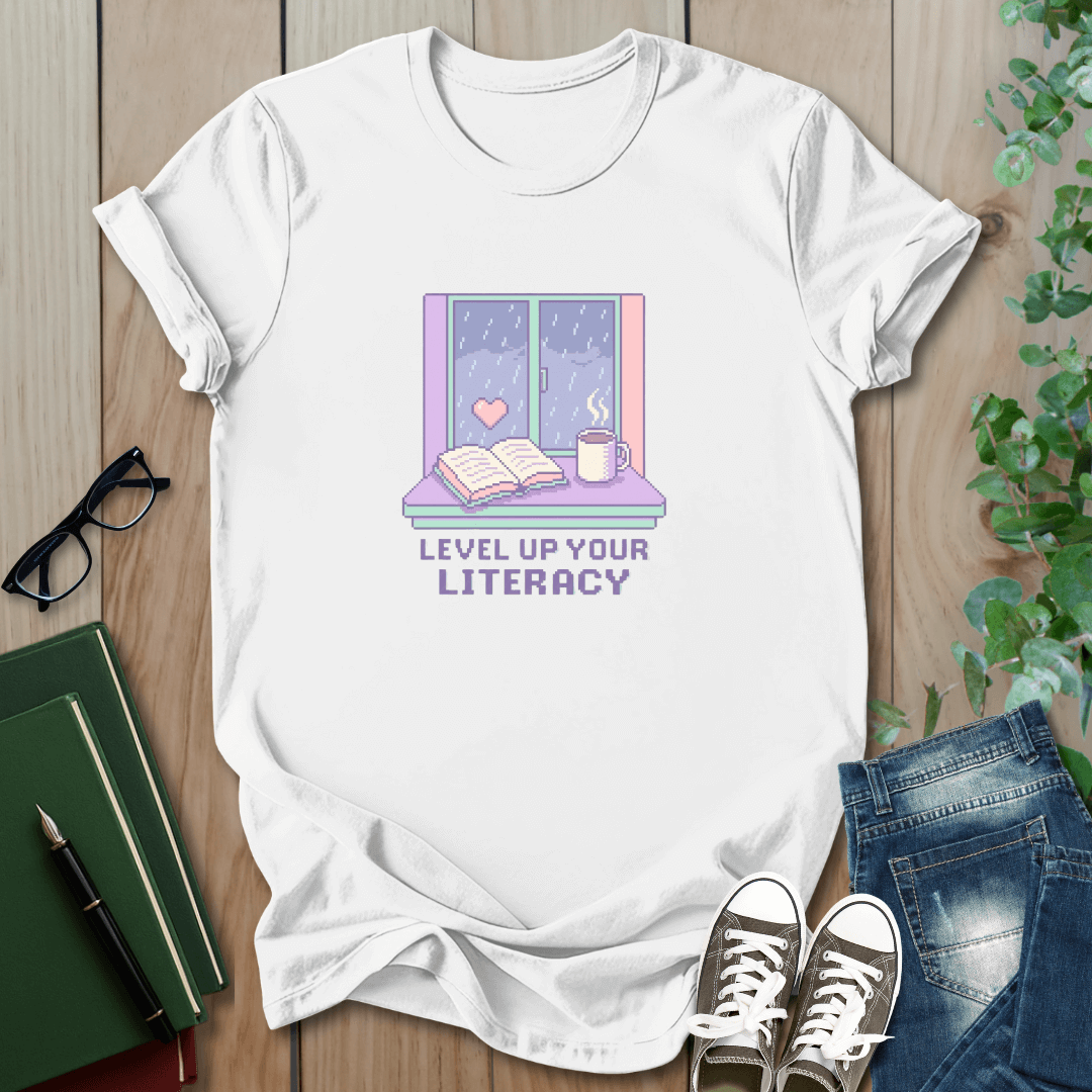Level Up Your Literacy - T-Shirt