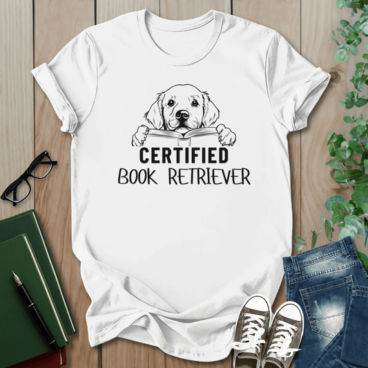 Certified Book Retriever - Dog T-Shirt